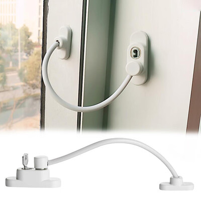 

Siaonvr 1pc Window Door Restrictor Child Baby Safety Security Cable Lock Catch Wire