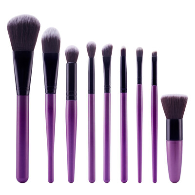 

Pro Makeup 9Pcs Brushes Set Powder Foundation Blush Tool
