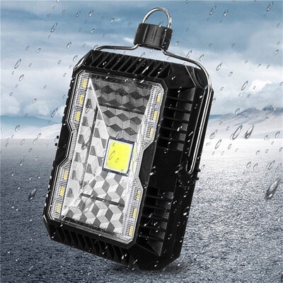 

〖Follure〗LED Solar USB Charging COB SMD Double Light Hanging Camping Lights Flood Lights
