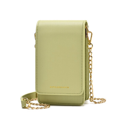 

Mobile Baggage Girls Summer New Fashion One Shoulder Slant Baggage Small CK Chain Lovely