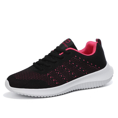 

LZJ 2019 New Women Shoes Flats Fashion Casual Ladies Shoes Woman Lace-Up Mesh Breathable Female Sneakers Zapatillas Mujer 35-42