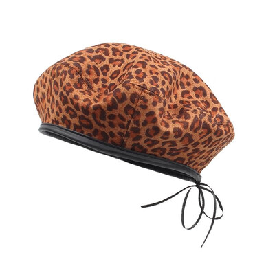 

New Sexy Women Beanie Leopard Print Slouch Baggy Beret Autumn Winter Hat Cap Headwear GreyBrownCamel