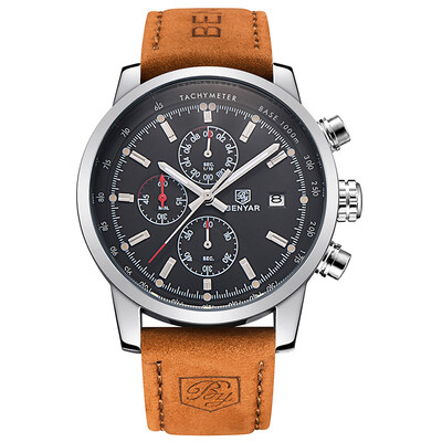 

BENYAR Fashion Chronograph Sport Mens Top Brand Luxury Quartz Watch