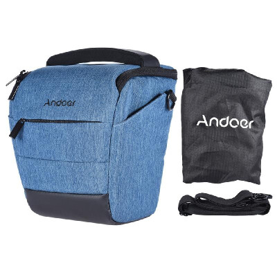 

Andoer Portable DSLR Camera Shoulder Bag Sleek Polyester Camera Case for 1 Camera 1 Lens&Small Accessories for Canon Nikon Son