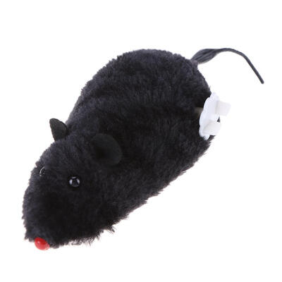 

Clockwork Mouse Toy for Cat Dog Plush Rat Mechanical Motion Interactive Toy