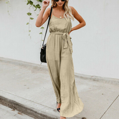 

Trendy Womens Holiday Casual Strappy Sleeveless Long Dress Summer Beach Sundress