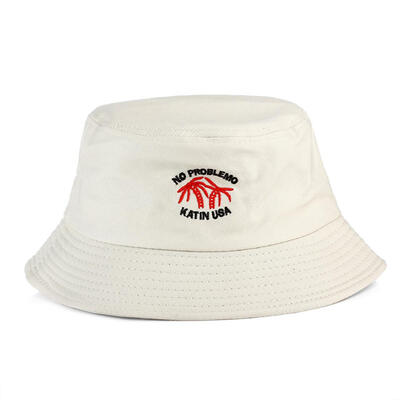 

Coconut Tree Print Unisex Cotton Bucket Fisherman Cap Summer Panama Sun Hat