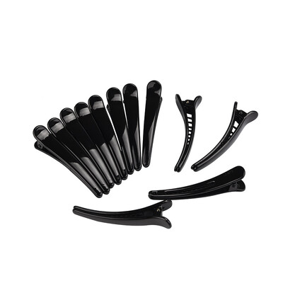 

〖Follure〗12 Pcs Multicolor Plastic Duck Teeth Hair Clips Hairdressing Salon Hairpins Non