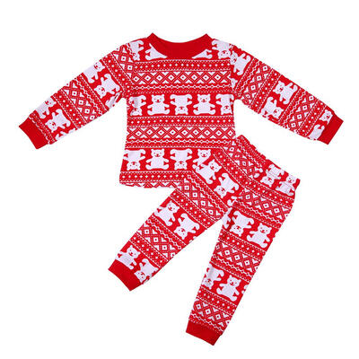 

2pcs Family Christmas Pajamas Family Matching Clothes Babys Clothes Set
