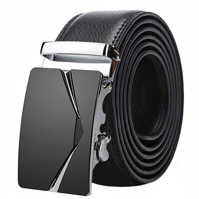 

Fashion Luxury 2019 Automatic Buckle Metal brown Male belt BRAND balck Belt Men Top sale Genuine Leather Belts Men