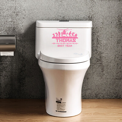 

Toponeto Toilet Decal Vinyl Sticker DIY Wall Sticker Toilet Bathroom