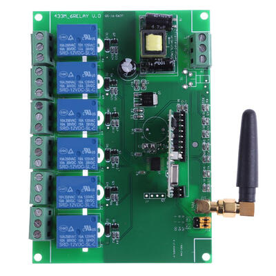 

110-240V Relay Module Board 6 Channel RF Relay Board with Remote Control