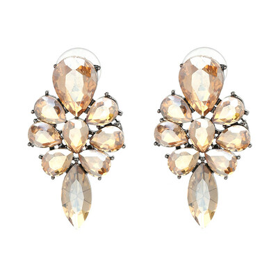

Big Sale NEW Cute Earrings Full Crytal Rhinestone Stud Crystal Earrings For Women Girl Fashion Jewelry Style 5 Colors