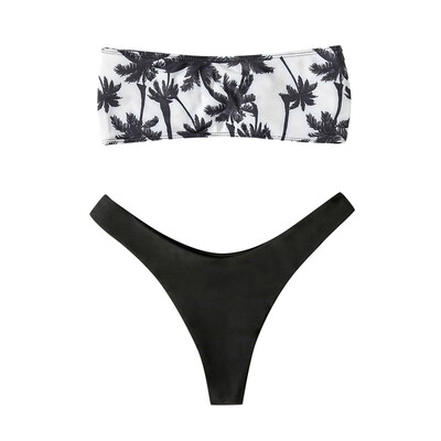 

Roseonmyhand Sexy Women Bikini Set Coconut Print Padded Swimwear Bathing Swimsuit Beachwear