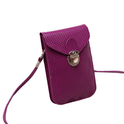 

Fashion Preppy Style Women Mini Bag Cell Phone Bag PU Leather Plaid Purse Messenger Bag Shoulder Bag Women purses