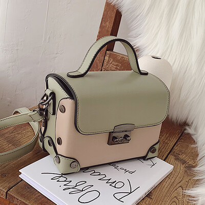 

2019 Korean style retro-style retro-style small box small box small box hand-held single-shoulder messenger bag