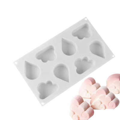

3D Silicone Mousse Cake Mold Reusable Non-stick DIY Kitchen Baking Mold Cup For Chocolate Truffle Pudding Jelly Desserts