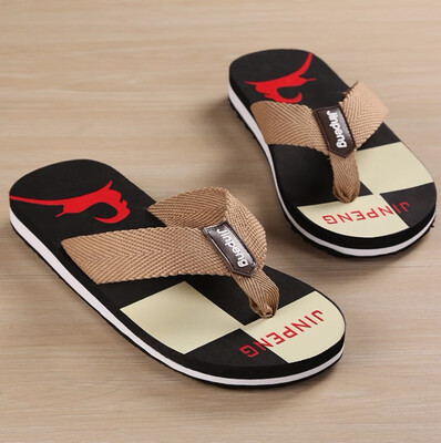 

Slipper mens flip-flops summer new large size creative casual slippers slip toe flip-flops men