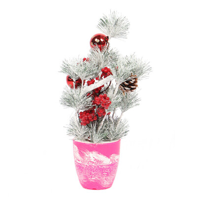 

Toponeto Mini Tabletop Desktop Christmas Tree Xmas Ornaments Wedding Party Holiday Decor