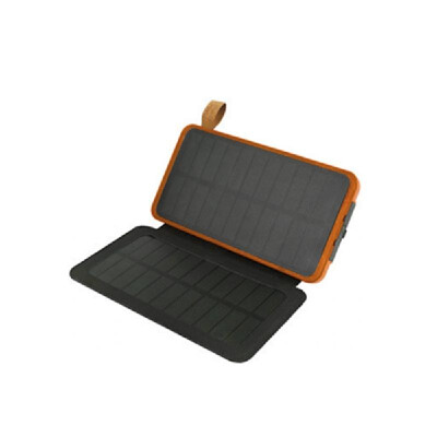 

Solar Power-Bank Portable Waterproof Solar Charger Outdoor Dual USB Ports Foldable Phone Charger