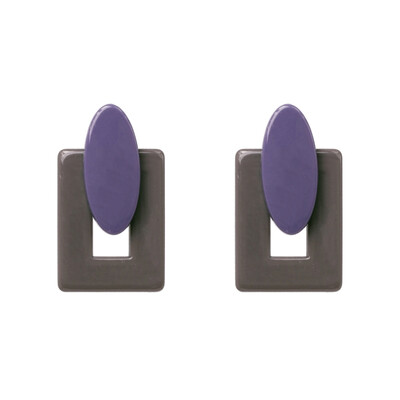 

JURAN 2019 NEW ARRIVAL Vintage RESIN Geometric stud earrings big round statement earrings party jewelry Accessories