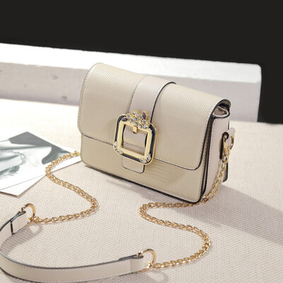 

Mini chain Korean version of the oblique satchel ins super hot fairy single shoulder girl bag