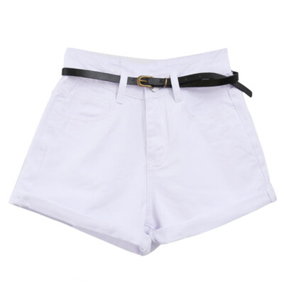 

New Women Retro Jeans Shorts Summer High Waisted Rolled Denim Jean Shorts with Pockets Retro Jeans Shorts