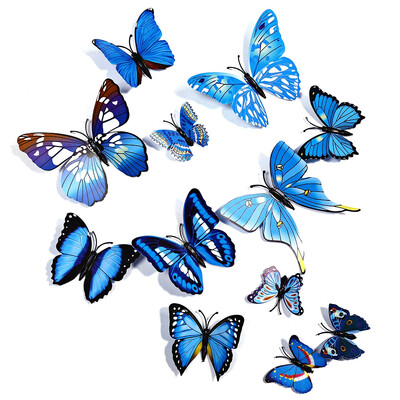 

12 pcs 3D Butterfly Wall Stickers Art Decor Decals