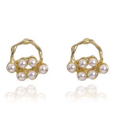 

Fashion Geometric Pearl Ball Small Earrings For Women Jewelry Accessories