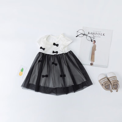 

Summer Dress Casual Baby Girls Sleeveless Cute Lace Design Dress Kids Toddler Pageant Princess Sweet Fashion Sundress