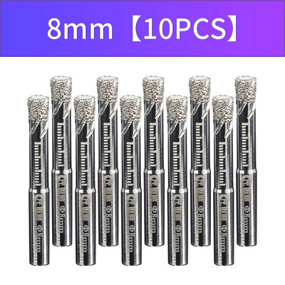 

JIANGCHENG Vacuum Brazed Dry Drill Diamond Hole Saw with Wax Filling Diamond Core Drill Bits Set for porcelain ceramic tile