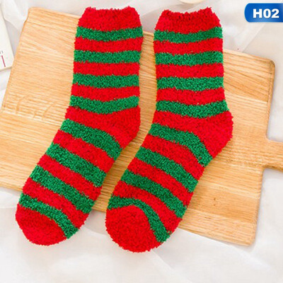 

Christmas Ladies Soft Fluffy Socks Warm Winter Cosy Lounge Bed Xmas Gifts