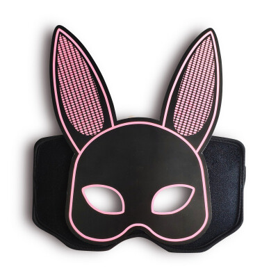 

Sound Activated LED Light Up Mask Halloween DJ Music LED Party Mask Rabbit LED Halloween Mask