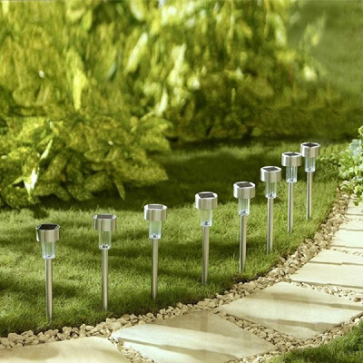 

8 PCS Color Changing LED Lawn Light Solar Power Outdoor Lamp with Stake N91H