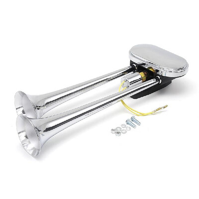 

24V Air Horn Dual Trumpet 135dB Sound Electronic Control Air Horn Super Loud Trumpet for Vehicle Truck Boat