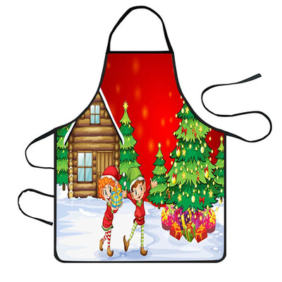 

Tailored Christmas Decoration Waterproof Apron Kitchen Aprons Dinner Party Apron