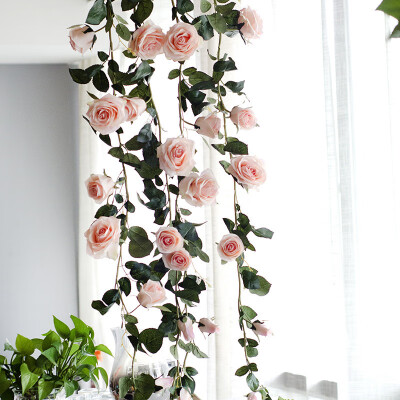 

180cm Artificial Rose Flower Ivy Vine Wedding Real Silk Flowers Home Decor