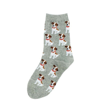 

2019 New fashion lady cartoon animal socks cute creative flower animals cat dog printed cotton socks