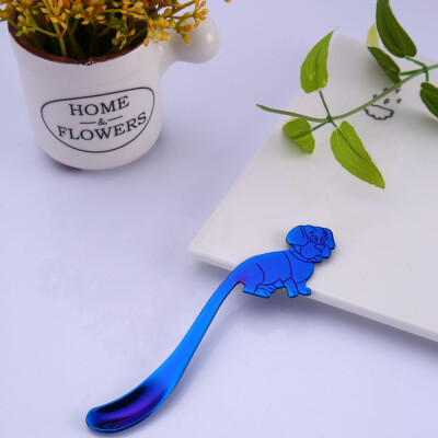 

Toponeto Cute Mermaid Spoon Handle Spoons Flatware Coffee Drinking Tools Kitchen Gadget