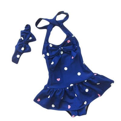 

Baby Girls Dot Bowknot Bow Bikini Suit Swimwear Swimsuit Bathing Swimming Clothes