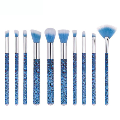 

〖Follure〗10 Pcs Diamonds Makeup Brush Set Eye Shadow Brush Cosmetics Blending Brush Tool