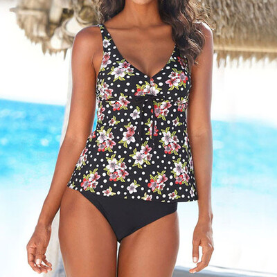 

Roseonmyhand Womens Printed Push Up Padded Tankini Bikini Swimsuit Bathing Suit Swimwear