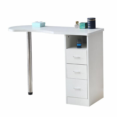 

Ktaxon Salon Nail Manicure Wooden Table Work Station Laptop Home Desk W Drawers Beauty