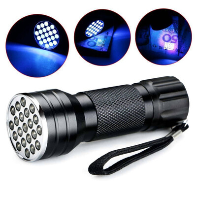 

Mountain bike 21LED UV Light LED UV Flashlight torch light lamp beads UV flashlight violet Bicycle Accessories