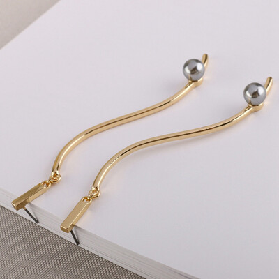 

Gold Color Earrings With Pearls Bohemian Dangle Beads Earrings For Women Jewelery Fashionable Gifts