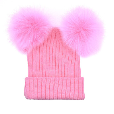 

Tailored Women Winter Warm Hats Crochet Knit Hairball Beanie Cap