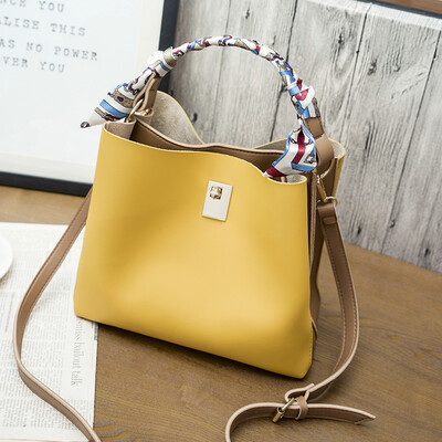 

2017 autumn&winter new Korean version Messenger bag bucket bag handbag handbag shoulder bag large bag