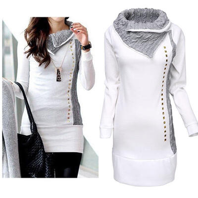 

New Women Long Sleeve Hoodie Sweatshirt Jumper Sweater Pullover Top Coat Winter