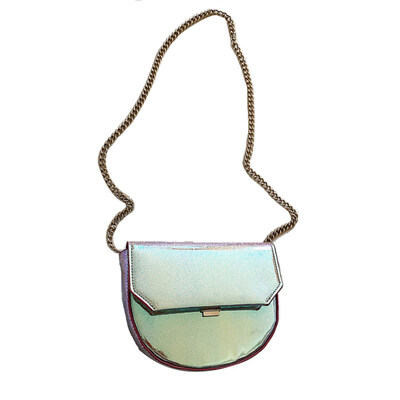 

Fashion Women Chain Strap Holographic Laser Flap Small Crossbody Shoulder Bag