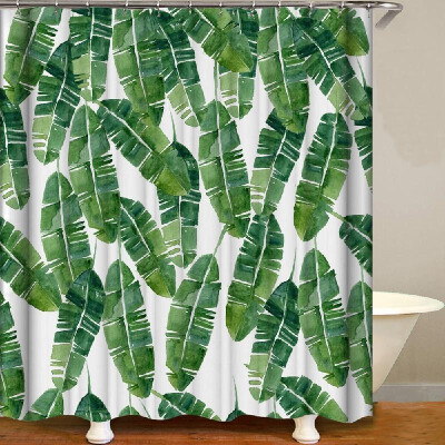 

Shower Curtain Flowers Trees Print Blackout Curtains Waterproof Mildew-proof Bathroom Curtain 71"x71